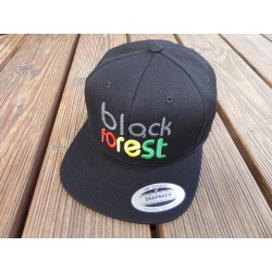 "black forest" in 3D gestickt Snapback Cap 6 Panel